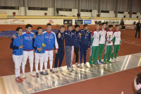 Men epee teams medallists